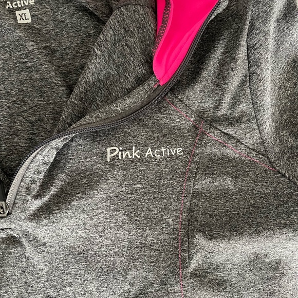 PINK workout half-zip long sleeve top - Picture 3 of 3